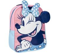 CERDÁ LIFE'S LITTLE MOMENTS Mochila Infantil de Minnie - Color Rosa - 21.7 x 28 x 9 cm - Cierre de Cremallera - Asa Ajustable - Mochila Resistente y Duradera - Producto Original Diseñado en España