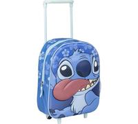 CERDÁ Life'S Little Moments Mochila Infantil Trolley 3D Stitch, Unisex niños, Azul, Pequeña