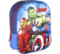 CERDÁ LIFE'S LITTLE MOMENTS - Mochila Niño - Mochila Escolar - Avengers 3D Con Cremallera y Asas Ajustables - Backpack - Ergonómica y Cómoda - Licencia Oficial Marvel - Capitan America