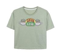 CERDÁ LIFE'S LITTLE MOMENTS Mujer Warner Bros Camiseta Manga Corta Ropa de Verano de Friends Fabricada en Algodón 100% -Licencia Oficial NBC, Verde Claro, Adulto