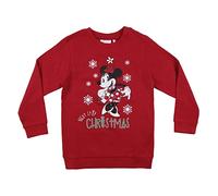 CERDÁ LIFE'S LITTLE MOMENTS Navideño Minnie Mouse con el Que Pasar Entrañable y en Familia-Jersey Navidad Niña Original Sudadera, Rojo, 10 años para Niñas (2200008170_T10A-C65)