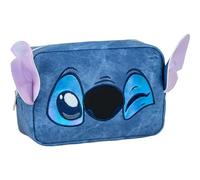 CERDÁ LIFE'S LITTLE MOMENTS Neceser de Viaje de Stitch - Color Azul - Gran Capacidad de Almacenamiento - Cierre de Cremallera - Estampado de Stitch - Producto Original