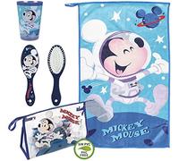 CERDÁ LIFE'S LITTLE MOMENTS, Neceser Infantil Completo de Mickey-Licencia Oficial Disney para Niños, Azul, Especialmente recomendado 2 a 8 años