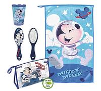 CERDÁ Neceser infantil Life's Little Moments – Mickey, licencia oficial Disney, azul (2-8 años)