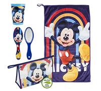 CERDÁ LIFE'S LITTLE MOMENTS | Licencia Oficial Disney, Neceser Infantil Transparente De Mickey Mouse Compuesto Vaso Plástico Cepillo Pelo T Unisex Niños, Azul (Blue), Especialmente Recomendado Para Niños De 2 A 8 Años