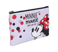 CERDÁ LIFE'S LITTLE MOMENTS - Neceser Maquillaje Mujer Pequeño de Minnie Mouse - Licencia Oficial Disney, Gris Claro