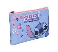 CERDÁ LIFE'S LITTLE MOMENTS - Neceser Maquillaje Mujer Pequeño de Stitch - Licencia Oficial Disney, Azul Claro