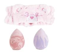 CERDÁ LIFE'S LITTLE MOMENTS Osos Amorosos Esponja Maquillaje con Turbante Rutina Belleza Suave-Rosa