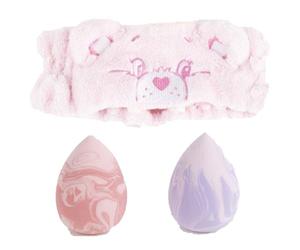 CERDÁ LIFE'S LITTLE MOMENTS Osos Amorosos Esponja Maquillaje con Turbante Rutina Belleza Suave-Rosa