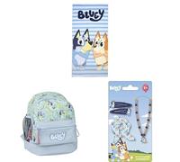 CERDÁ LIFE'S LITTLE MOMENTS Pack 3 Productos Bluey | Toalla Microfibra, Mochila y Set Accesorios Belleza Infantil Bluey Producto Oficial Diseñado en España