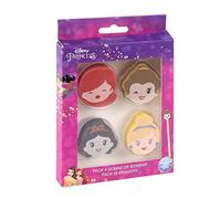 CERDÁ LIFE'S LITTLE MOMENTS - Pack 4 Gomas de Borrar con Formas de Princesas Disney - Licencia Oficial (2100003577)