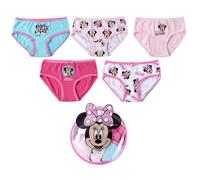 CERDÁ LIFE'S LITTLE MOMENTS Pack 5 Braguitas y Neceser Minnie - Ropa Interior Niña Algodón Suave y Transpirable, Incluye 5 Braguitas y Neceser Disney Ajustables y Cómodas, 4-5 Años