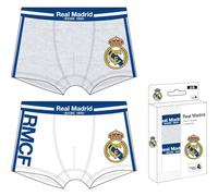 CERDÁ LIFE'S LITTLE MOMENTS Pack Boxer Single Jersey 2 Piezas Real Madrid para Niños - Ropa Interior Oficial Infantil, Boxers con Diseño Exclusivo, Multicolor, 8-10 años