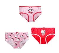 CERDÁ LIFE'S LITTLE MOMENTS Pack Braguitas Single Jersey 3 Piezas Hello Kitty para Niñas - Ropa Interior Oficial Infantil Bóxer, Multicolor, 8-10 años