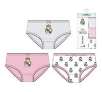 CERDÁ LIFE'S LITTLE MOMENTS Pack Braguitas Single Jersey 3 Piezas Real Madrid para Niñas - Ropa Interior Oficial Infantil Bóxer, Multicolor, 2-3 años