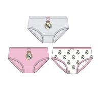 CERDÁ LIFE'S LITTLE MOMENTS Pack Braguitas Single Jersey 3 Piezas Real Madrid para Niñas - Ropa Interior Oficial Infantil , Multicolor, 6-8 años