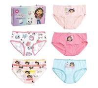 CERDÁ LIFE'S LITTLE MOMENTS - Pack Braguitas Single Jersey - 5 Piezas - Gabby's Dollhouse - 100% Algodón - Braguitas Cómodas - Estampado de Sus Personajes Favoritos - Producto Original