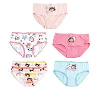CERDÁ LIFE'S LITTLE MOMENTS-Pack Braguitas Single Jersey-5 Piezas-Gabby's Dollhouse-100% Algodón-Braguitas Cómodas-Talla 6-8 años