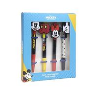 CERDÁ LIFE'S LITTLE MOMENTS - Pack de 4 bolígrafos de Mickey Mouse y Minnie Mouse Un regalo original para los fans - Licencia oficial de Disney, 2700000339