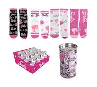 CERDÁ LIFE'S LITTLE MOMENTS Pack de 4 Calcetines infantiles Barbie Talla 31-34 Cómodos y Suaves - Pack Calcetines 4 Piezas Barbie con Estilo Único y Licencia Oficial