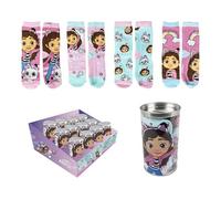 CERDÁ LIFE'S LITTLE MOMENTES | 4 Calcetines Gabby'S Dollhouse Talla 27/30 Cómodos y Suaves - Pack Calcetines 3 Piezas Gabby´S Dollhouse con Estilo Único y Licencia Oficial