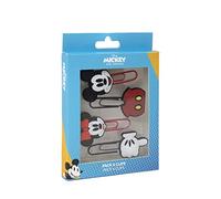 CERDÁ LIFE'S LITTLE MOMENTS - Pack de 4 Clips de Mickey Mouse y Minnie Mouse | Un Regalo Original de Papeleria para Fans Licencia Oficial - Disney