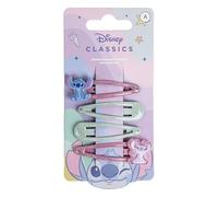 CERDÁ Clips de pelo Stitch multicolor en acrílico diseño infantil Pack 4 piezas
