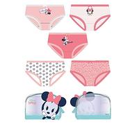 CERDÁ LIFE'S LITTLE MOMENTS - Pack de 5 Braguitas de Algodón de Minnie para Niña con Licencia Oficial Disney, Multicolor