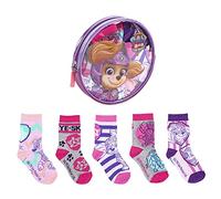 CERDÁ LIFE'S LITTLE MOMENTS 2200007422_T1922-C81 Pack de 5 Calcetines de Algodón de Paw Patrol para Niña con Licencia Oficial Nickelodeon, Multicolor, 19-22 para Niños