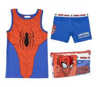 CERDÁ LIFE'S LITTLE MOMENTS Pack Pijama Corto de Tirantes y Neceser de Spiderman Juego, Azul, Blanco y Rojo, 5 años para Niños