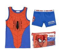 CERDÁ LIFE'S LITTLE MOMENTS Pack Pijama Corto de Tirantes y Neceser de Spiderman Juego, Azul, Blanco y Rojo, 3 años para Niños