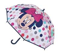CERDÁ LIFE'S LITTLE MOMENTS- Paraguas Burbuja Manual de Minnie Mouse- Licencia Oficial Disney, Dibujos Animados, Color Azul, Talla única (2400000613)