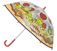 Paraguas Tortugas Ninja- Apertura Manual - 100% POE,Estructura de Fibra de Vidrio - Producto Original Diseñado en España