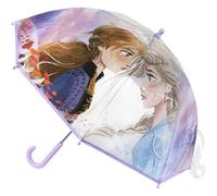 CERDÁ LIFE'S LITTLE MOMENTS - Paraguas Transparente de Frozen 2 | Apertura Manual, Compuesto por 8 Varillas y con Tubo Metálico de Alta Resistencia - Licencia Oficial Disney