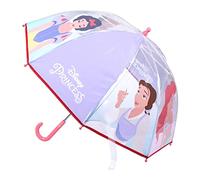 CERDÁ LIFE'S LITTLE MOMENTS - Paraguas Transparente Niña de Princesas Disney - Apertura Manual con Mecanismo Antiviento y Proteccion en las Varillas - Licencia Oficial Disney, Lila, único