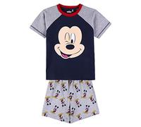 CERDÁ LIFE'S LITTLE MOMENTS Parte Superior Mickey Mouse Algodon 100% de 2 Piezas [ Camiseta + Pantalon Pijama Niño ] -Licencia Oficial Disney, Gris, 6 Years para Niños