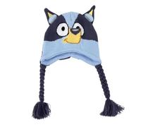 ARTESANÍA CERDÁ Gorro peruano Bluey con orejeras, suave y calentito, Talla única Unisex niños