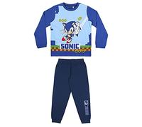 CERDÁ LIFE'S LITTLE MOMENTS - Pijama Chico de Sonic - Pijama de Invierno 100% Algodón - Licencia Oficial Sega