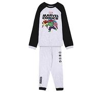 CERDÁ LIFE'S LITTLE MOMENTS Pijama Chico Invierno The Avengers 100% de Algodón con Camiseta Manga Pantalon Largo-Licencia Oficial Marvel Juego, Gris, Talla única para Niños