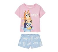 CERDÁ LIFE'S LITTLE MOMENTS Pijama Corto Bluey para Niños y Niñas - Conjunto Pijama Bluey Verano 2 Piezas Manga Corta y Pantalón Corto, Ropa de Dormir Infantil Suave y Transpirable