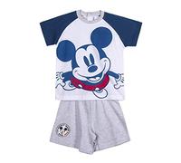 CERDÁ LIFE'S LITTLE MOMENTS - Pijama de Bebe Niño de Mickey Mouse | Pijama de Algodon 100% de 2 Piezas [ Camiseta + Pantalon Pijama Niño ] - Licencia Oficial Disney