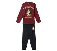 CERDÁ LIFE'S LITTLE MOMENTS Pijama de Invierno de Harry Potter - Rojo y Negro - Talla S - Pijama Largo Fabricado en Algodón 100% - Estampado de Gryffindor - Producto Original Diseñado en España