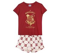 CERDÁ LIFE'S LITTLE MOMENTS - Pijama de Mujer de Hogwarts [ Harry Potter ] de Algodon 100% de 2 Piezas [ Camiseta + Pantalon ] - Licencia Oficial Warner Bros