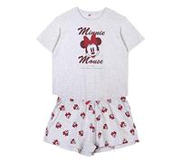CERDÁ LIFE'S LITTLE MOMENTS - Pijama de Mujer de Minnie Mouse | Pijama de Algodon 100% de 2 Piezas [ Camiseta + Pantalon Pijama Mujer ] - Licencia Oficial Disney