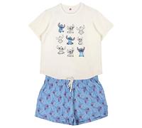 CERDÁ LIFE'S LITTLE MOMENTS - Pijama de Mujer de Stitch | Pijama de Algodon 100% de 2 Piezas [ Camiseta + Pantalon Pijama Mujer ] - Licencia Oficial Disney