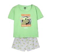 CERDÁ LIFE'S LITTLE MOMENTS Pijama Corto Single Jersey Punto The Mandalorian Light Green