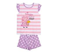 CERDÁ LIFE'S LITTLE MOMENTS Peppa Pig Algodon 100% de 2 Piezas [ Camiseta + Pantalon Pijama Niña ] -Licencia Oficial Hasbro, Rosa, 6 años para Niñas