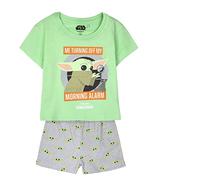 CERDÁ LIFE'S LITTLE MOMENTS - Pijama de Niña de The Mandalorian | Pijama de Algodon 100% de 2 Piezas [ Camiseta + Pantalon Pijama Niño ] - Licencia Oficial Star Wars