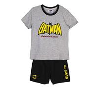 CERDÁ LIFE'S LITTLE MOMENTS - Pijama de Niño de Batman de Algodon 100% de 2 Piezas [ Camiseta + Pantalon ] - Licencia Oficial DC