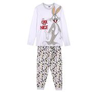 CERDÁ LIFE'S LITTLE MOMENTS - Pijama Familiar a Juego de Invierno Bugs Bunny [ Looney Tunes ] 100% de Algodón con Camiseta Manga Larga y Pantalon Largo - Licencia Oficial Warner Bros